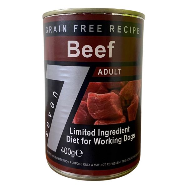 Picture of Seven Dog - Adult Beef Grain Free Tins 6x400g