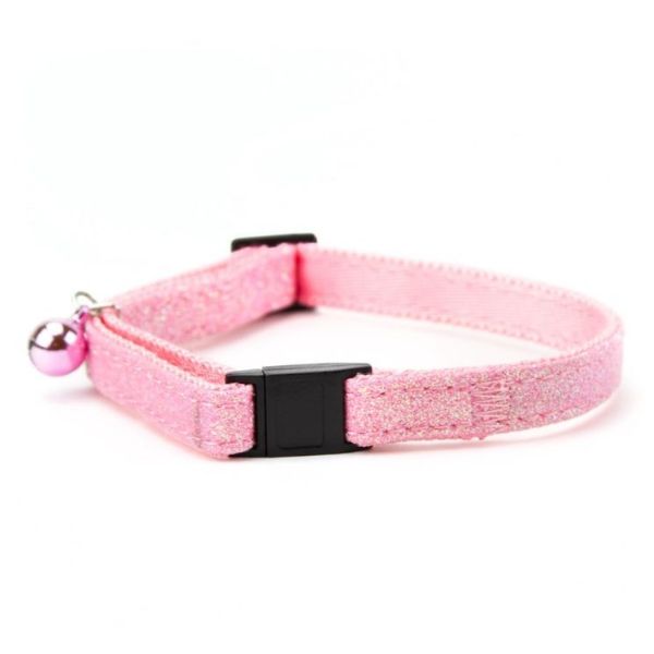 Picture of Great & Small Pink Glitter Cat Collar