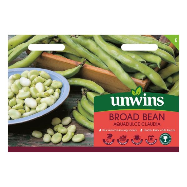 Picture of Unwins Broad Bean Aquadulce Claudia Seeds