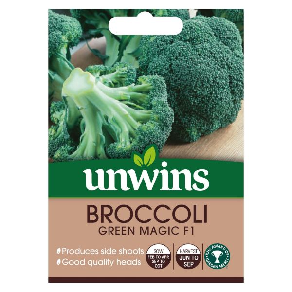 Picture of Unwins Calabrese Broccoli Green Magic F1 Seeds