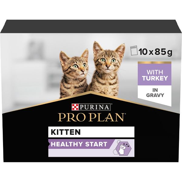 Picture of Pro Plan Cat - Kitten Healthy Start Turkey in Gravy Wet Cat Food 10x85g