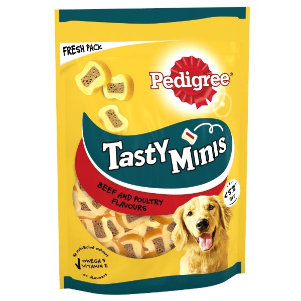 Picture of Pedigree Tasty Minis Chewy Slices Beef & Poultry 155g