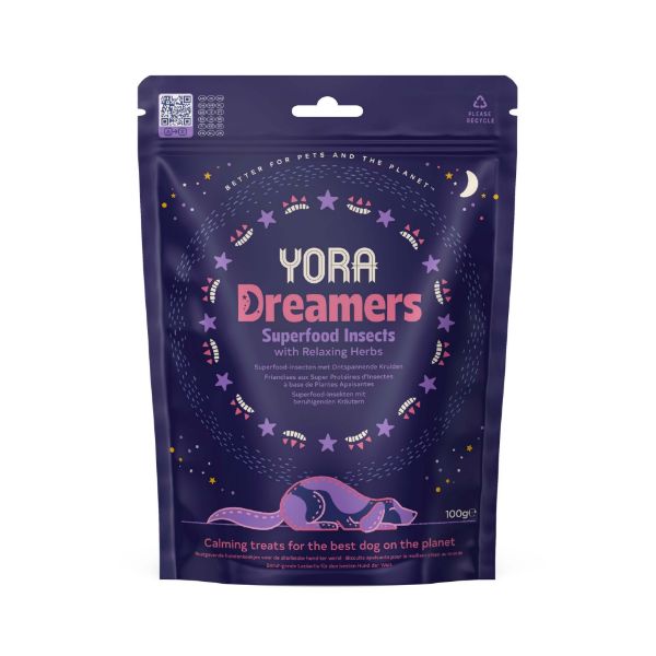 Picture of Yora Dog - Dreamers Dog Treats Superfood Insects With Relaxing Herbs 100g