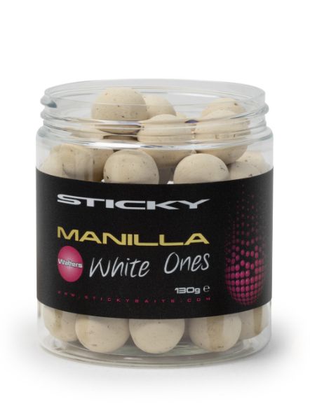 Picture of Sticky Baits Manilla White Ones Wafters 16mm 130g