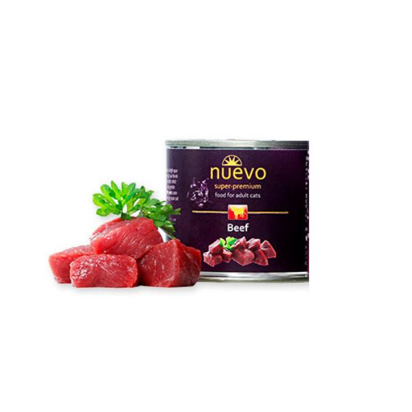 Picture of Nuevo Cat Adult Beef 6x200g