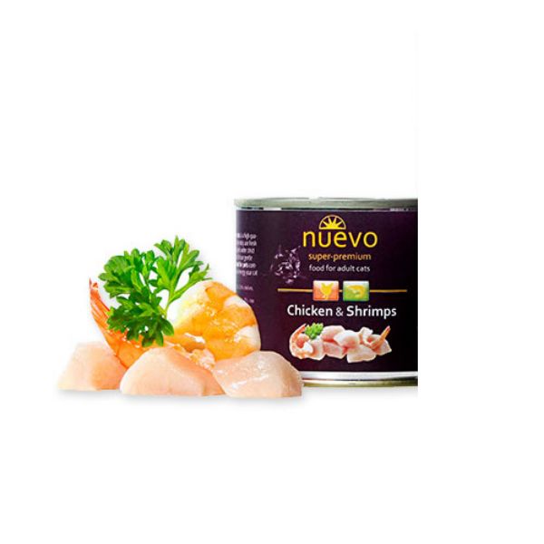 Picture of Nuevo Cat Adult Chicken & Shrimp 6x200g