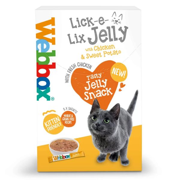 Picture of Webbox Cats Lick-e-Lix Jelly Chicken With Sweet Potato 5x10g