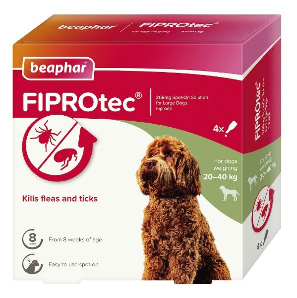 Picture of Beaphar FIPROtec Flea & Tick Spot-on For Dogs (20-40kg)