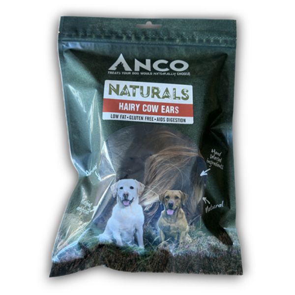 Picture of Anco Naturals Hairy Cow Ears 3pk