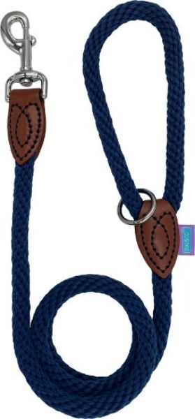 Picture of Hem & Boo Thin Softtouch 8mm Trigger Rope Lead Navy 48" (120cm)