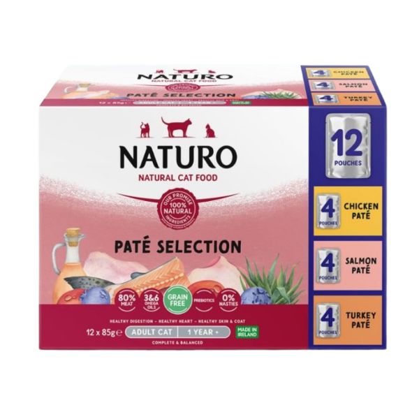 Picture of Naturo Cat - Variety Pouch Selection Pate Grain Free 12x85g