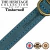 Picture of Ancol Timberwolf Leather Collar Blue 20-26cm Size 1