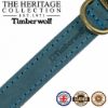 Picture of Ancol Timberwolf Leather Collar Blue 50-59cm Size 7