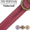 Picture of Ancol Timberwolf Leather Collar Raspberry 26-31cm Size 2