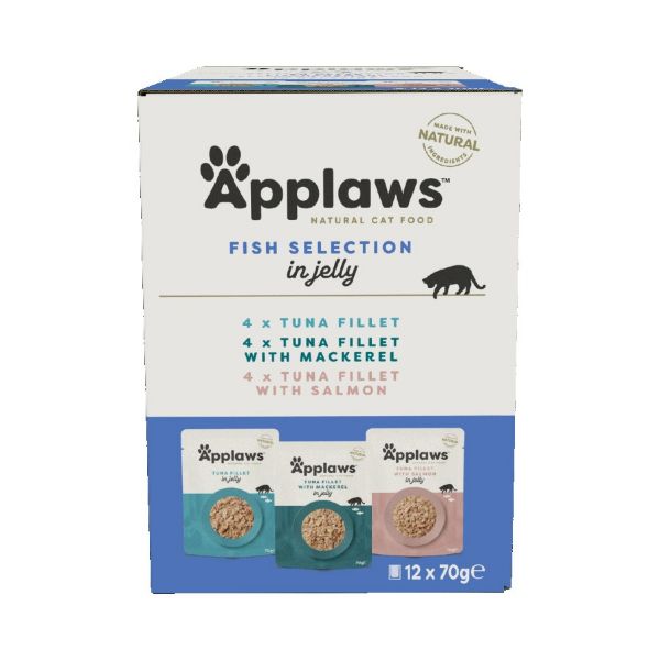 Picture of Applaws Cat - Pouch Multipack Fish Selection In Jelly 12x70g