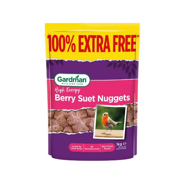 Picture of Gardman Berry Suet Nuggets 500g + 100% Extra Free