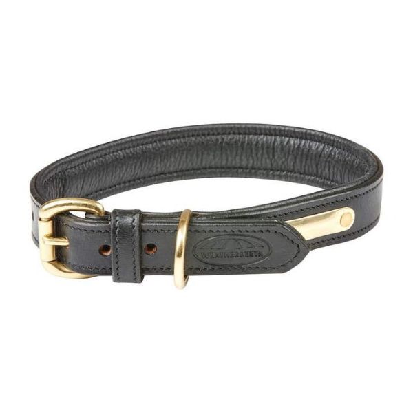 Picture of Weatherbeeta Padded Leather Dog Collar Black XXLarge 61-69cm