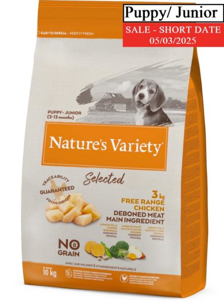 Picture of Natures Variety Dog - Selected Dry Puppy Junior Chicken 10kg (Short Date)